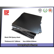 Hoja de epoxy de la placa de fibra de vidrio negra de ESD Fr4